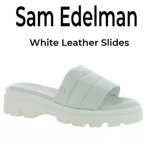 🎀Clearance🎀 NWB Circus by Sam Edelman Marta White Slide Sandals 9